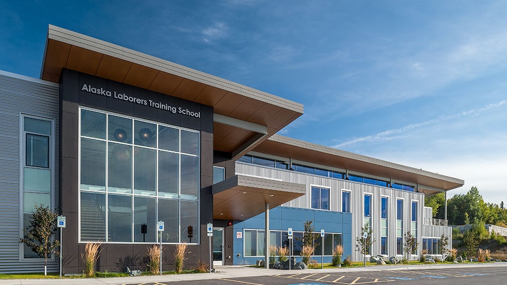 Front view of Alaska Laborers Training School